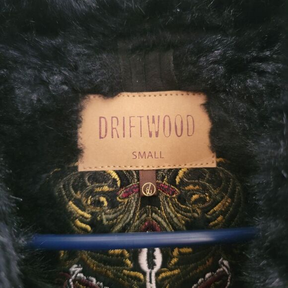 Driftwood Womens Jacket Size Small Embroidered Pheobe Buffay Boho Penny Lane - Picture 6 of 9